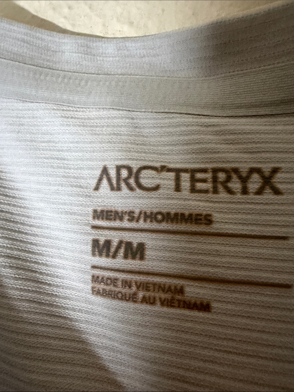 Arc'teryx Light Blue Short Sleeve Tee with Outline Skeleton Graphic - Picture 6 of 9